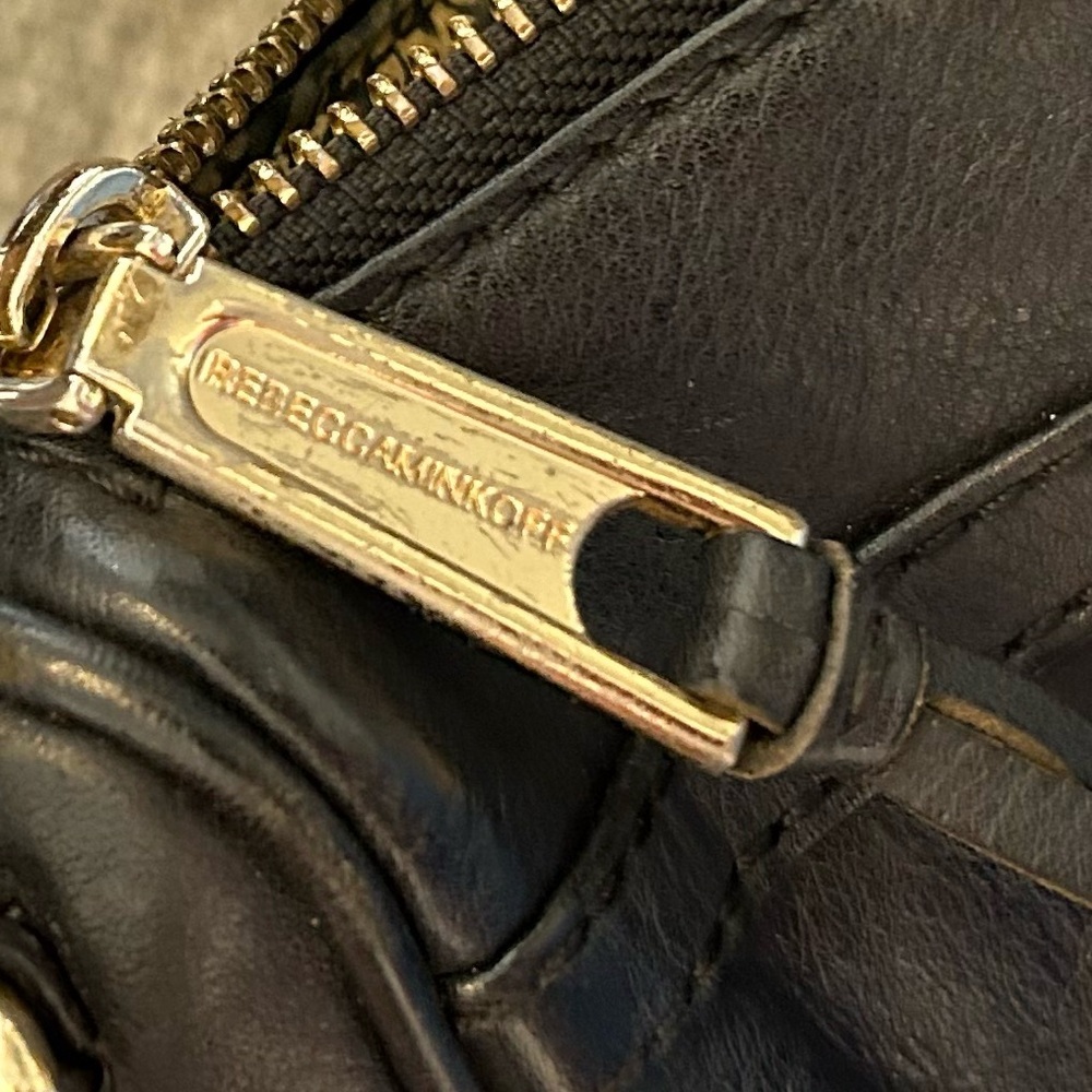 Rebecca Minkoff black leather small crossbody chain bag - Picture 10 of 13